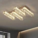 Lustră LED Priscila cu Telecomandă, 80W, Cristal și Crom – Design Modern Elegant