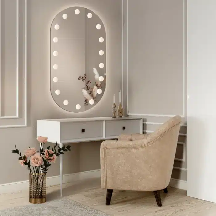 Oglindă LED Touch Infinitium cu Sistem Dezaburire, 60×80 cm, Lumină Neutră - imagine 5