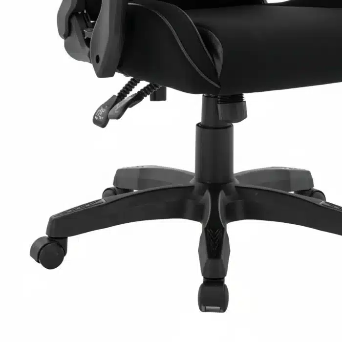 Scaun Gaming Tron Thrones Blue-Black, Recliner, Spătar Reglabil 150°, Negru - imagine 6