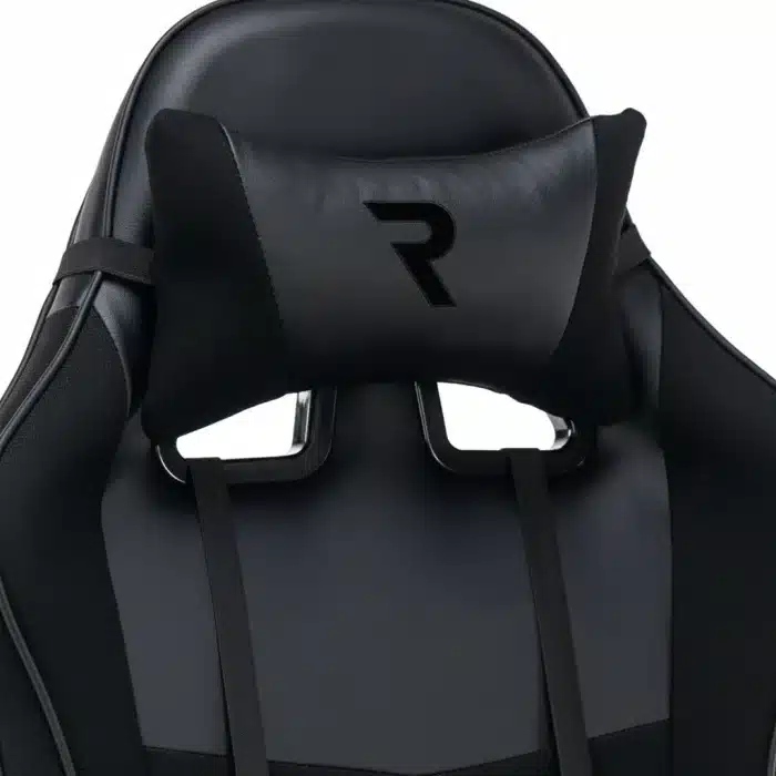 Scaun Gaming Tron Thrones Blue-Black, Recliner, Spătar Reglabil 150°, Negru - imagine 4