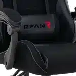 Scaun Gaming Tron Thrones Blue-Black, Recliner, Spătar Reglabil 150°, Negru - imagine 5