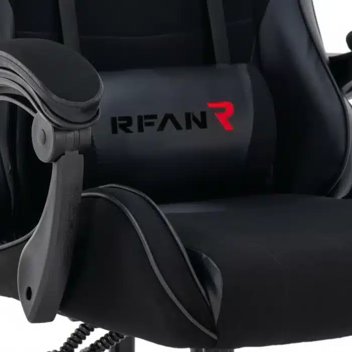 Scaun Gaming Tron Thrones Blue-Black, Recliner, Spătar Reglabil 150°, Negru - imagine 5