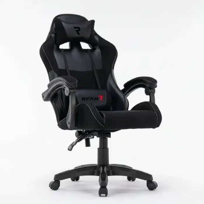 Scaun Gaming Tron Thrones Blue-Black, Recliner, Spătar Reglabil 150°, Negru - imagine 11