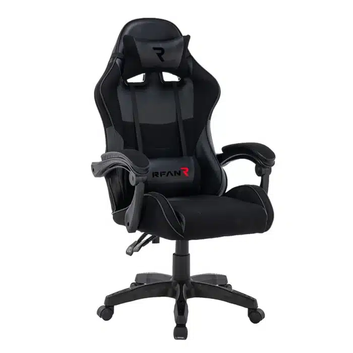 Scaun Gaming Tron Thrones Blue-Black, Recliner, Spătar Reglabil 150°, Negru - imagine 2