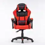 Scaun Gaming Tron Thrones Blue-Black, Recliner, Spătar Reglabil 150°, Negru, Rosu - imagine 2