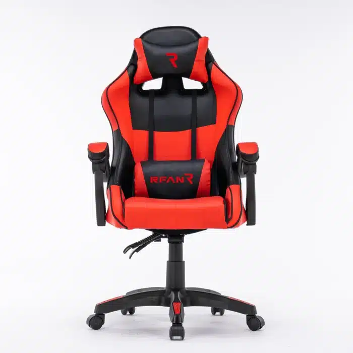Scaun Gaming Tron Thrones Blue-Black, Recliner, Spătar Reglabil 150°, Negru, Rosu - imagine 2