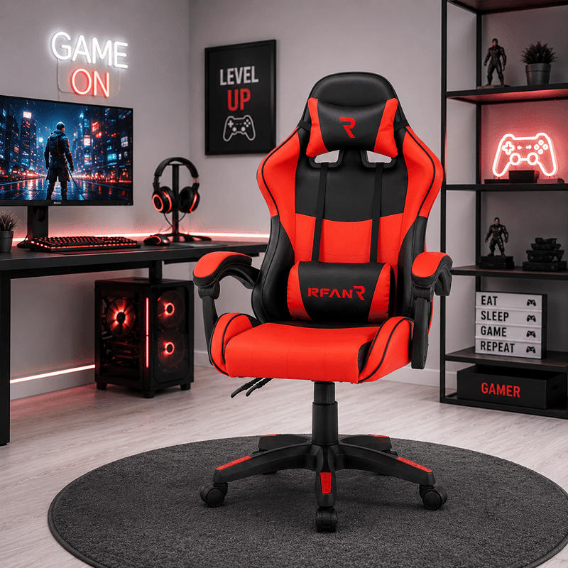 Scaun Gaming Tron Thrones Blue-Black, Recliner, Spătar Reglabil 150°, Negru, Rosu Scaun Gaming Tron Thrones Blue-Black, Recliner, Spătar Reglabil 150°, Negru, Rosu - imagine 1