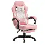 Scaun Gaming WF-6028 Roz, Reglabil, Suport Lombar și Cervical - imagine 10