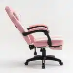 Scaun Gaming WF-6028 Roz, Reglabil, Suport Lombar și Cervical - imagine 7