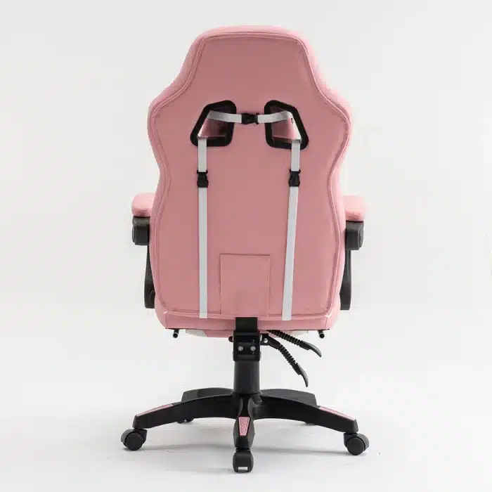 Scaun Gaming WF-6028 Roz, Reglabil, Suport Lombar și Cervical - imagine 6