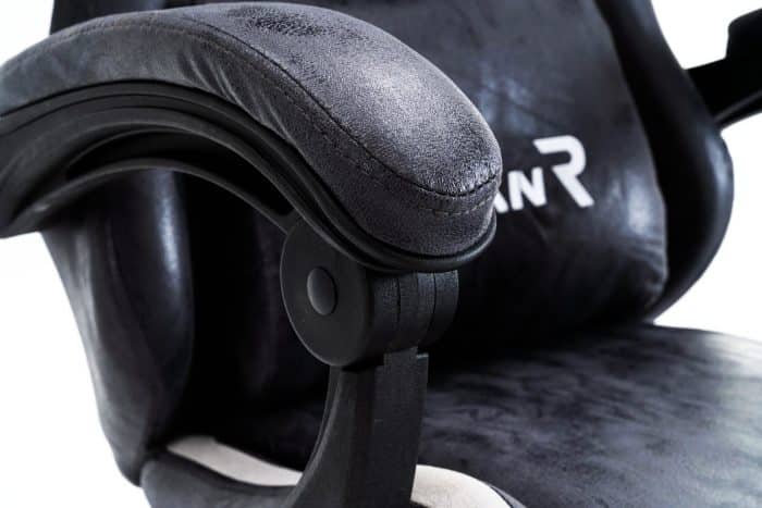 Scaun Gaming WF-606 Negru, Reglabil, Suport Lombar și Cervical - imagine 3