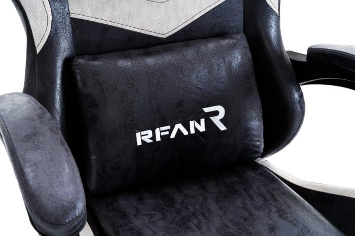 Scaun Gaming WF-606 Negru, Reglabil, Suport Lombar și Cervical - imagine 8
