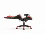 Scaun de Gaming PREMIUM Immersion Chairs Red BOC-778 – Ergonomic și Recliner, Rosu, Negru, Lumini RGB si Boxa Muzixa, Conectare Bluethooth - imagine 3