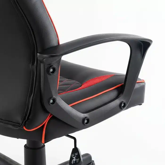 Scaun de Gaming Reglabil Professional NexaGlide WF-6040 Red – Ergonomic și Recliner, Rosu, Negru - imagine 10