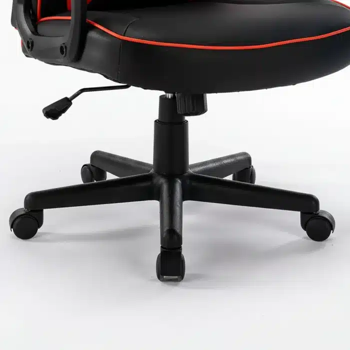 Scaun de Gaming Reglabil Professional NexaGlide WF-6040 Red – Ergonomic și Recliner, Rosu, Negru - imagine 9