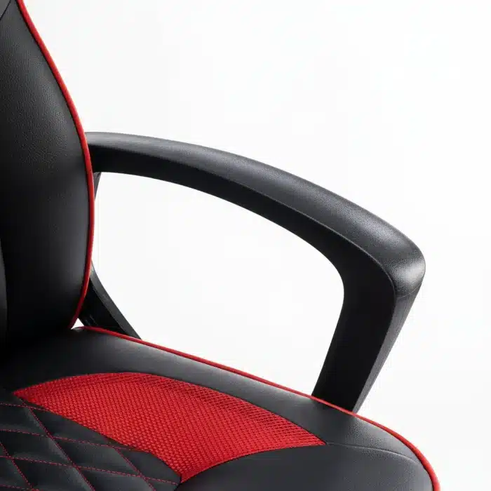 Scaun de Gaming Reglabil Professional NexaGlide WF-6040 Red – Ergonomic și Recliner, Rosu, Negru - imagine 8
