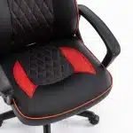 Scaun de Gaming Reglabil Professional NexaGlide WF-6040 Red – Ergonomic și Recliner, Rosu, Negru - imagine 7