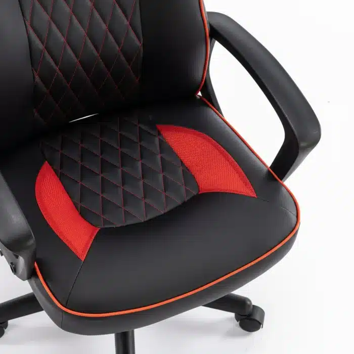 Scaun de Gaming Reglabil Professional NexaGlide WF-6040 Red – Ergonomic și Recliner, Rosu, Negru - imagine 7