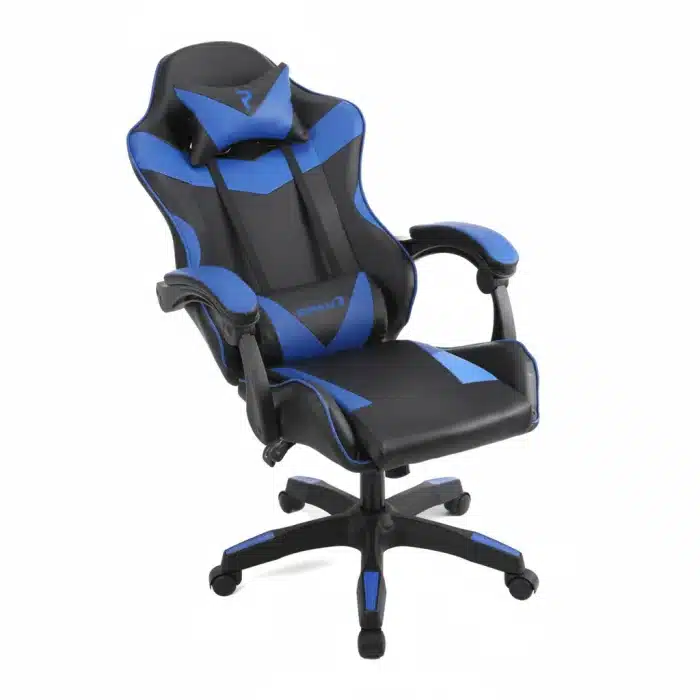 Scaun de Gaming Reglabil Professional Tron Thrones BOC-734 Blue, Albastru - imagine 11
