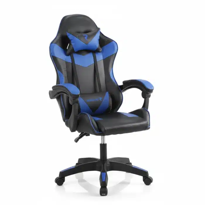 Scaun de Gaming Reglabil Professional Tron Thrones BOC-734 Blue, Albastru - imagine 9