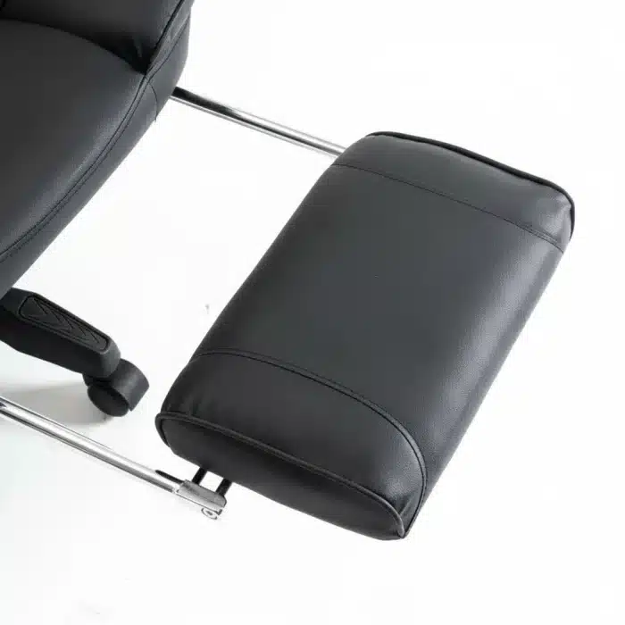 Scaun de Gaming Reglabil Professional WF-6028 Black & White cu Suport Picioare, Alb, Negru - imagine 16