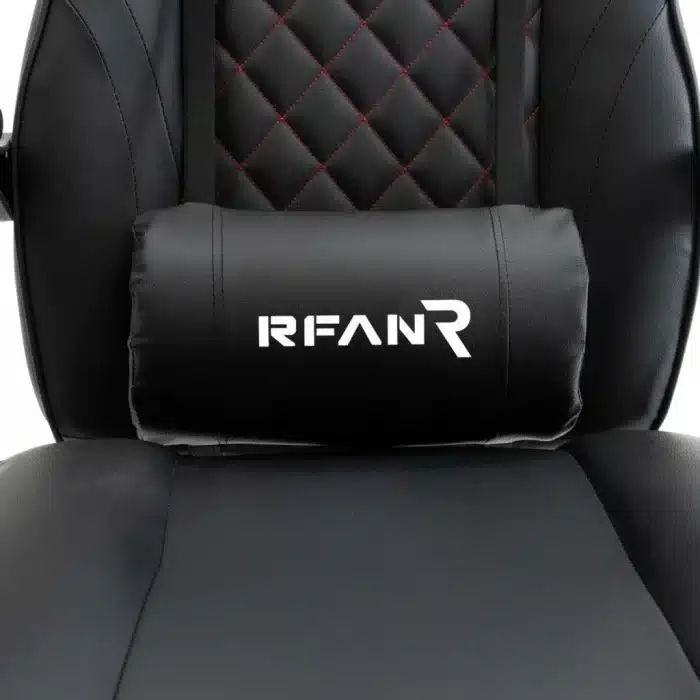 Scaun de Gaming Reglabil Professional WF-6028 Black cu Suport Picioare și Recliner, Negru - imagine 14