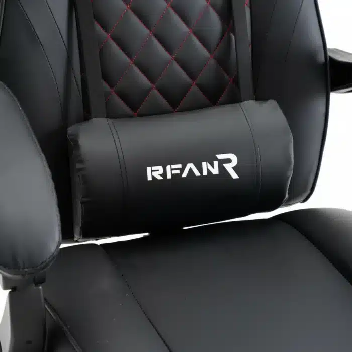 Scaun de Gaming Reglabil Professional WF-6028 Black cu Suport Picioare și Recliner, Negru - imagine 13