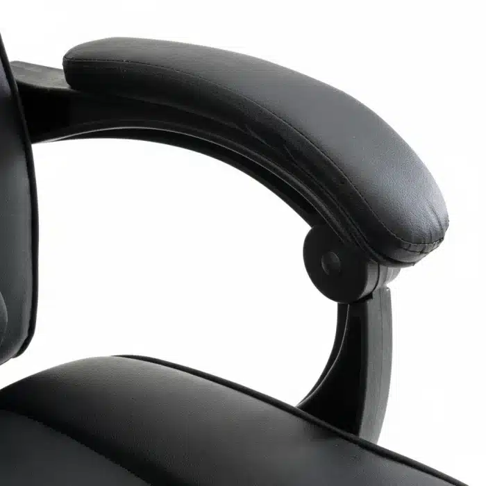 Scaun de Gaming Reglabil Professional WF-6028 Black cu Suport Picioare și Recliner, Negru - imagine 12