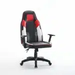 Scaun de Gaming Reglabil Professional WF-6049 Black White Red – Recliner și Ergonomic - imagine 8