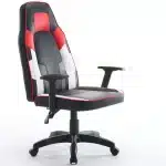 Scaun de Gaming Reglabil Professional WF-6049 Black White Red – Recliner și Ergonomic - imagine 7