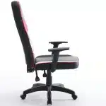 Scaun de Gaming Reglabil Professional WF-6049 Black White Red – Recliner și Ergonomic - imagine 6