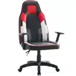Scaun de Gaming Reglabil Professional WF-6049 Black White Red – Recliner și Ergonomic - imagine 4