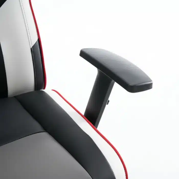 Scaun de Gaming Reglabil Professional WF-6049 Black White Red – Recliner și Ergonomic - imagine 17