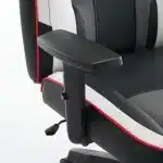 Scaun de Gaming Reglabil Professional WF-6049 Black White Red – Recliner și Ergonomic - imagine 16