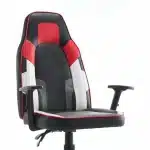 Scaun de Gaming Reglabil Professional WF-6049 Black White Red – Recliner și Ergonomic - imagine 13