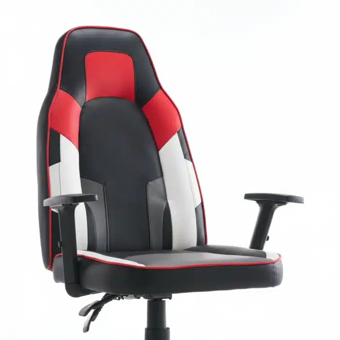 Scaun de Gaming Reglabil Professional WF-6049 Black White Red – Recliner și Ergonomic - imagine 13