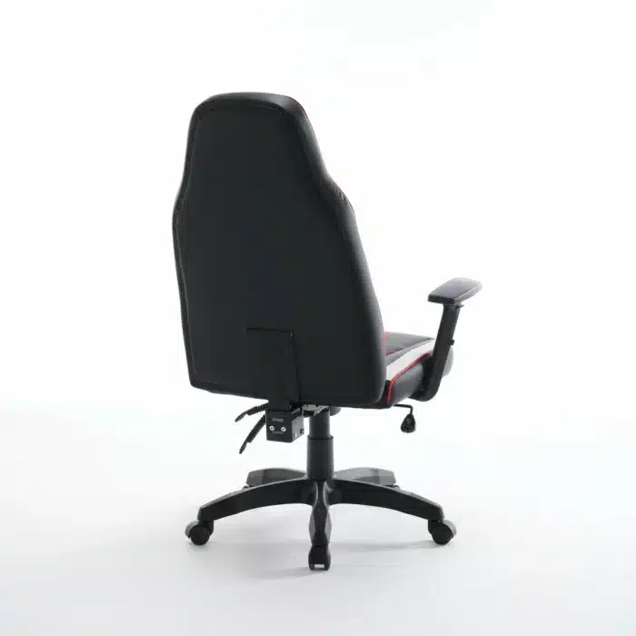 Scaun de Gaming Reglabil Professional WF-6049 Black White Red – Recliner și Ergonomic - imagine 10