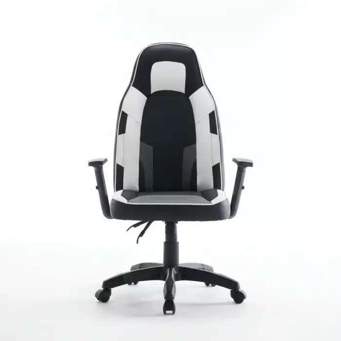 Scaun de Gaming Reglabil Professional WF-6049 Black & White – Recliner și Ergonomic, Alb, Negru - imagine 11