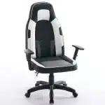 Scaun de Gaming Reglabil Professional WF-6049 Black & White – Recliner și Ergonomic, Alb, Negru - imagine 8