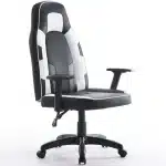 Scaun de Gaming Reglabil Professional WF-6049 Black & White – Recliner și Ergonomic, Alb, Negru - imagine 7