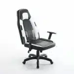 Scaun de Gaming Reglabil Professional WF-6049 Black & White – Recliner și Ergonomic, Alb, Negru - imagine 3