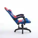 Scaun de Gaming Reglabil Professional WF-6050 Blue & Red – Ergonomic și Recliner, Rosu, Albastru - imagine 14
