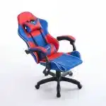 Scaun de Gaming Reglabil Professional WF-6050 Blue & Red – Ergonomic și Recliner, Rosu, Albastru - imagine 12