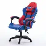 Scaun de Gaming Reglabil Professional WF-6050 Blue & Red – Ergonomic și Recliner, Rosu, Albastru - imagine 8