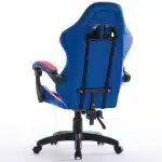 Scaun de Gaming Reglabil Professional WF-6050 Blue & Red – Ergonomic și Recliner, Rosu, Albastru - imagine 5