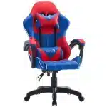 Scaun de Gaming Reglabil Professional WF-6050 Blue & Red – Ergonomic și Recliner, Rosu, Albastru - imagine 3