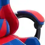 Scaun de Gaming Reglabil Professional WF-6050 Blue & Red – Ergonomic și Recliner, Rosu, Albastru - imagine 25