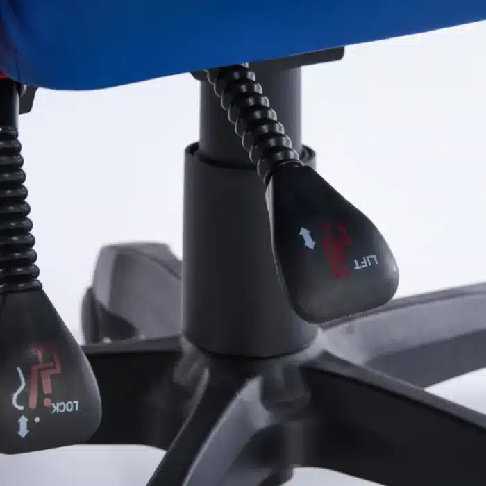 Scaun de Gaming Reglabil Professional WF-6050 Blue & Red – Ergonomic și Recliner, Rosu, Albastru - imagine 20