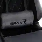 Scaun de Gaming Reglabil Professional WF-613 Grey din Piele Întoarsă cu Suport Picioare, Gri - imagine 16