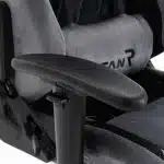 Scaun de Gaming Reglabil Professional WF-613 Grey din Piele Întoarsă cu Suport Picioare, Gri - imagine 12